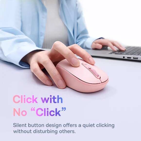 Ergonomic Wireless Bluetooth Mouse for PC & Mac – 2.4G Portable Gaming & Office - Picture 2 of 5